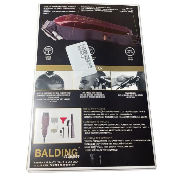 Wahl Professional 5 Star Corded Balding Clipper V5000 Motor Ultra Close Trimming - Picture 2 of 5